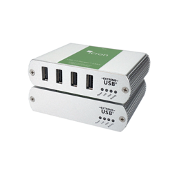 Icron Technologies USB 2.0 Ranger 2344 Four Port Singlemode Fiber Optic 10km Extender